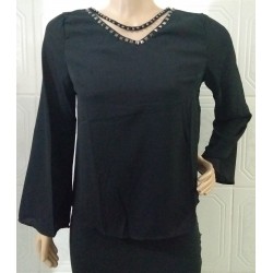 BLUSA COM MANGA FLARE