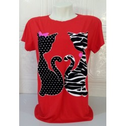 T-SHIRT ESTAMPA AVELUDADA