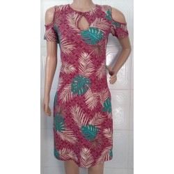 VESTIDO MANGA VAZADA