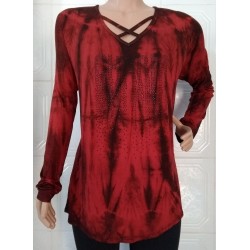 BLUSA ESTAMPA MANCHADA
